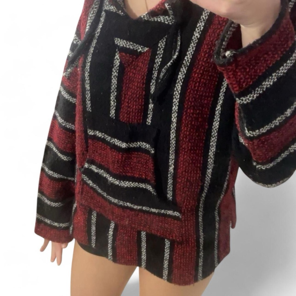 Striped Red and Black Hoodie